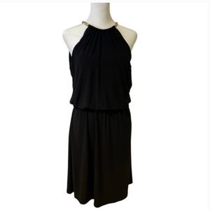 MSK Solid black necklace dress, size XL